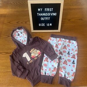 My First Thanksgiving baby outfit. Size 12 months